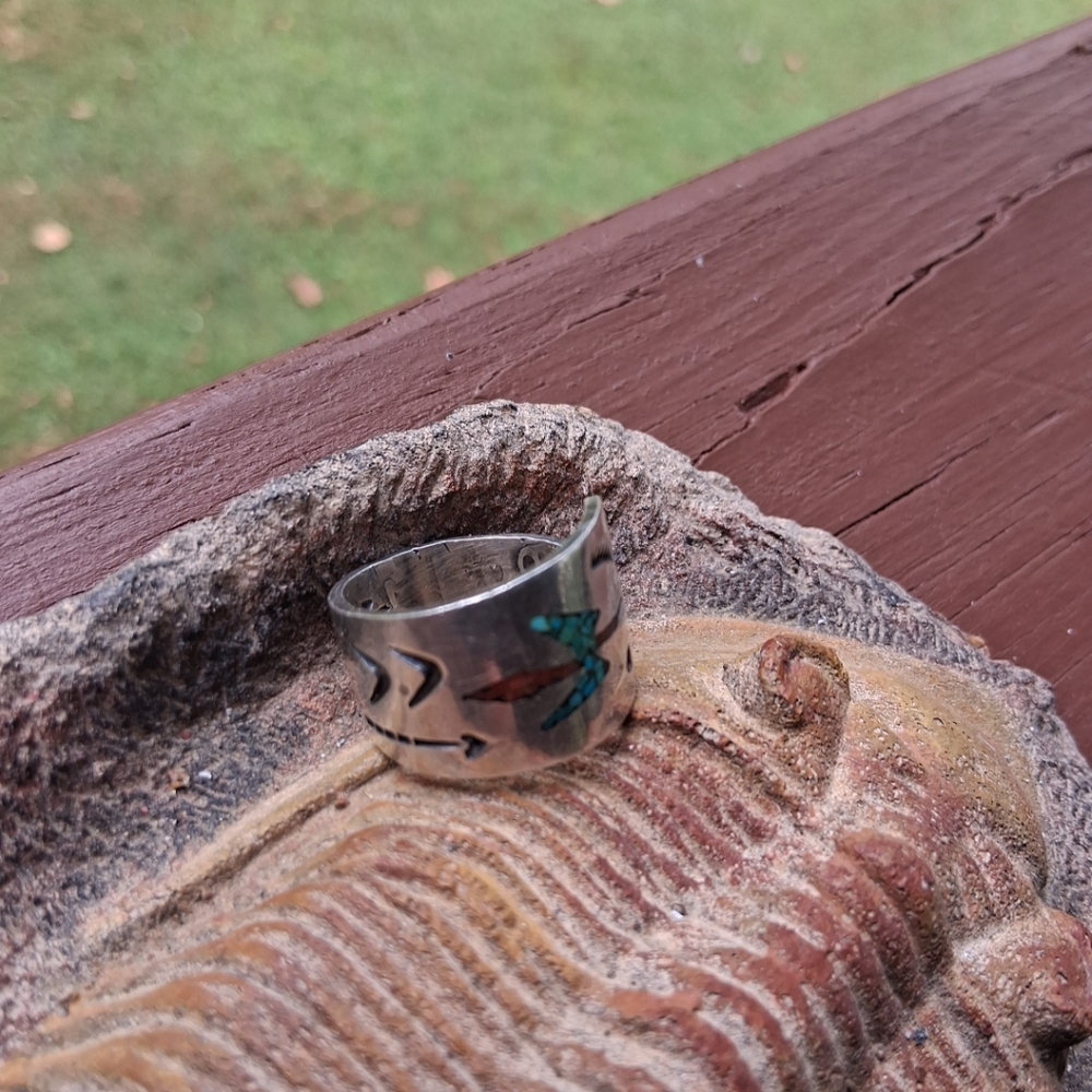 Sterling Spoon Style with Thunderbird Stamped Makersmark - Picture 5 of 7